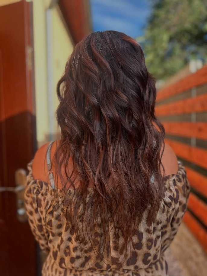 Rose gold vlasy